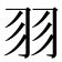 羽字邊的字|部首为“羽部”的字